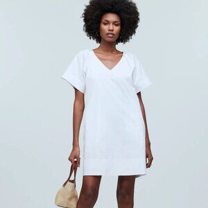 🏷️NWT:  Madewell V-Neck Mini Shirtdress - Size Small